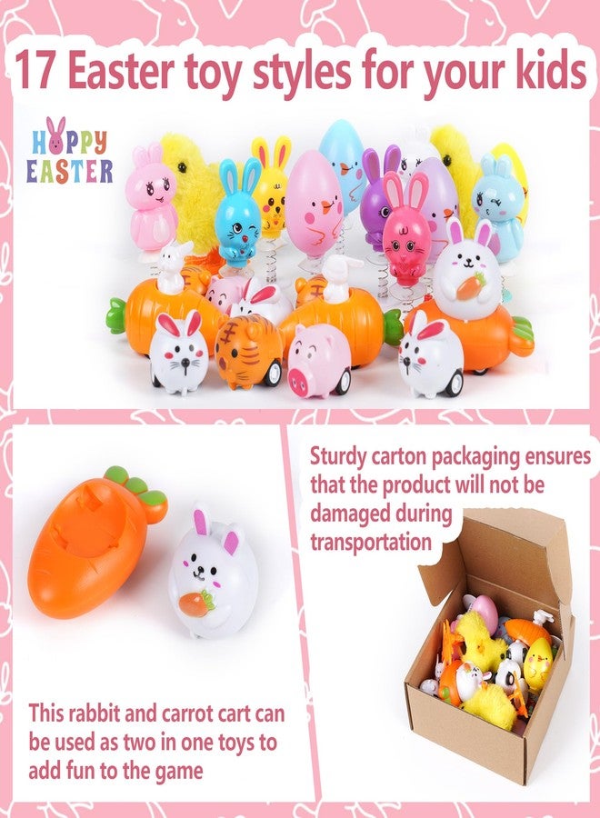 Shitailu 24 PCS Easter Jumping Popper and Wind Up Toys for Kids Gift Boys Girls Toddlers Easter Goodie Bag and Basket Stuffers Egg Fillers Gifts Hunt Party Favors (Easter Toys) - Image 3
